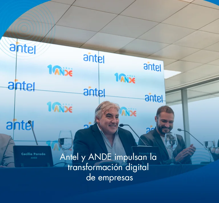 Banner ilustrativo sobre Antel y ANDE impulsan la transformación digital de empresas