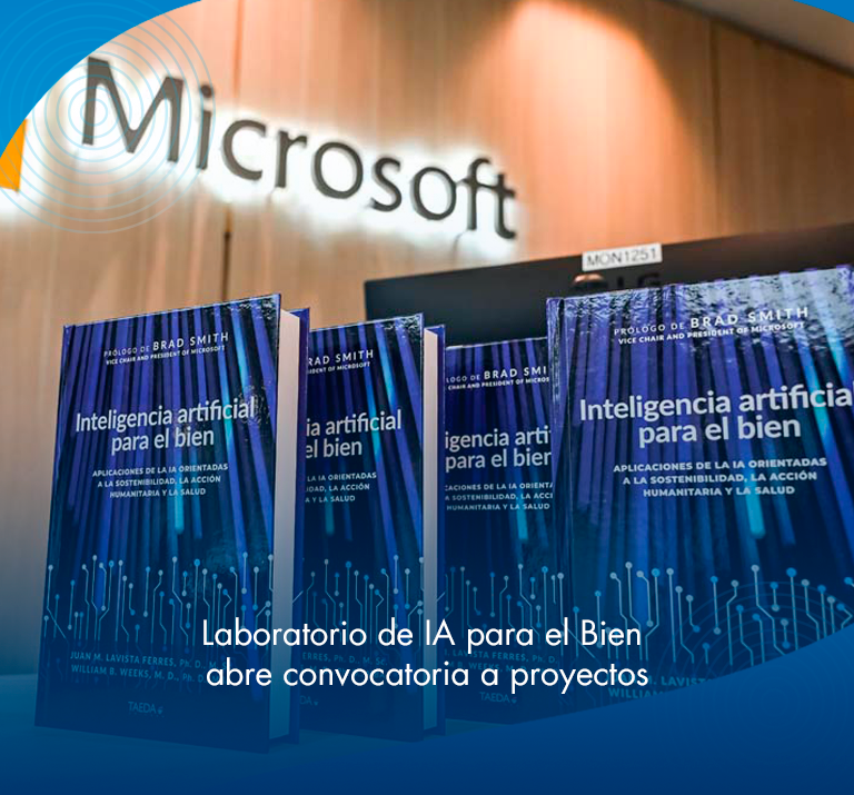 Banner ilustrativo sobre Laboratorio de IA para el Bien abre convocatoria a proyectos