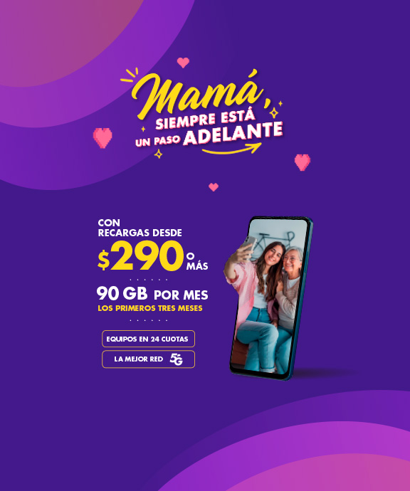 Banner ilustrativo sobre Banner home personas - mes mama prepago