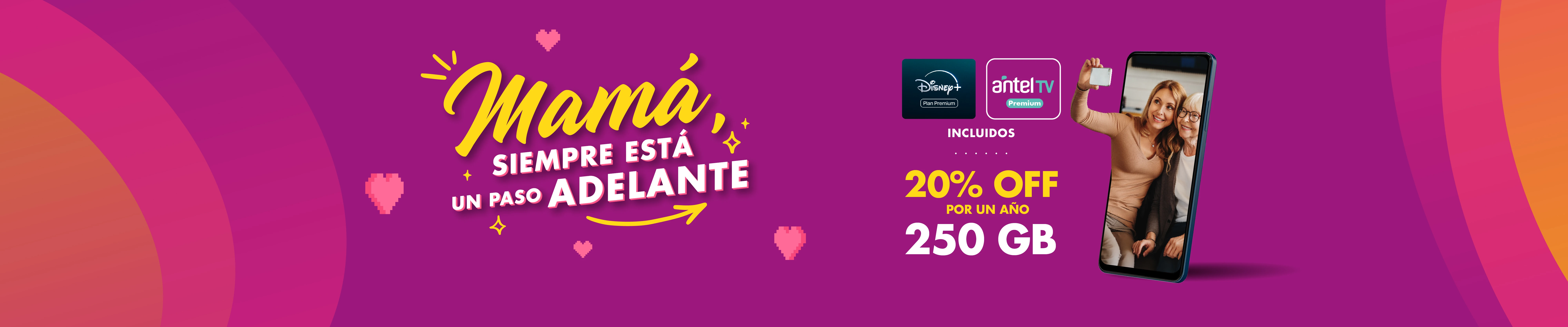 Banner ilustrativo sobre Banner home personas - mes mama 250gigas