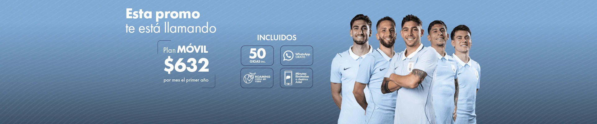 Banner ilustrativo sobre Plan 50 GIGAS móvil