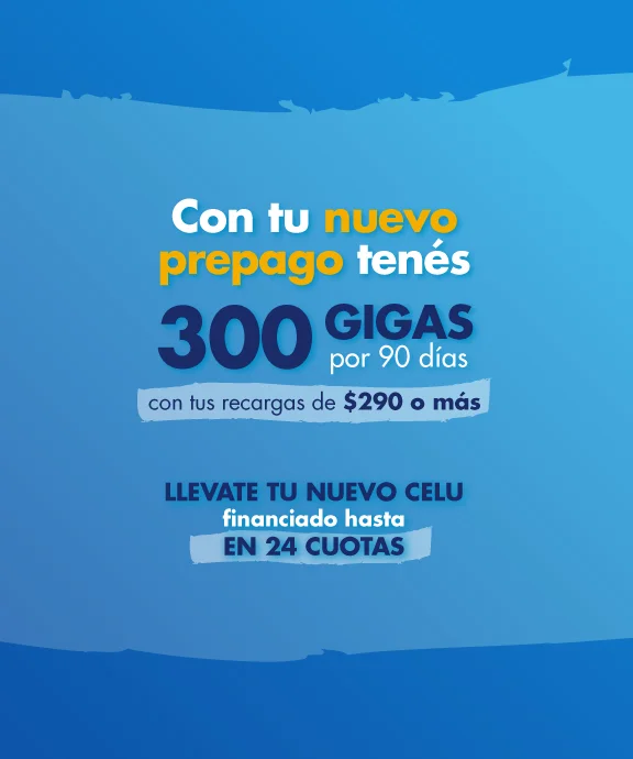 Banner ilustrativo sobre Prepago 300 GIGAS
