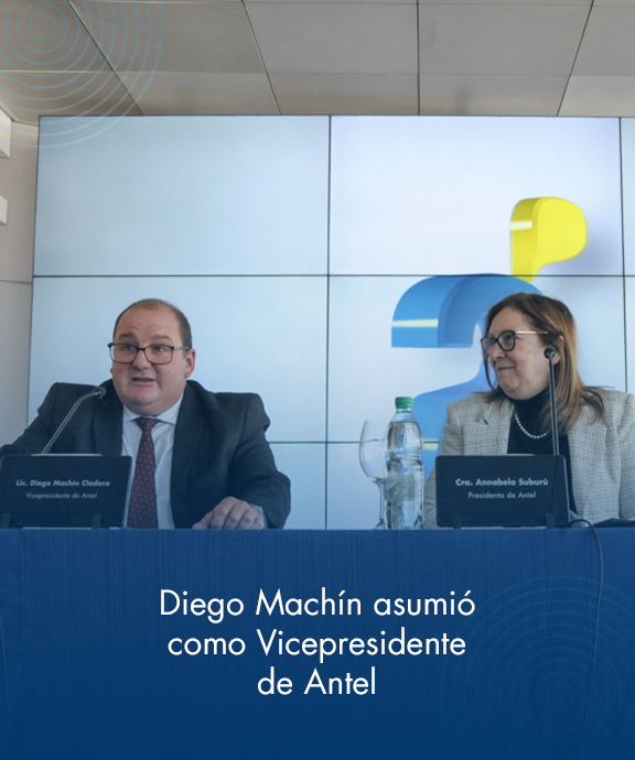 Banner ilustrativo sobre Diego Machín asumió como Vicepresidente de Antel